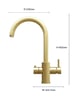 Culligan Milano Swan 3-in-1 Instant Boiling Water Tap – Unfinished Brass 2