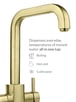 Culligan Rosemount Square 3-in-1 Instant Boiling Water Tap – Unfinished Brass 3