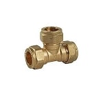 Equal Tee, 15mm (Brass) Compression