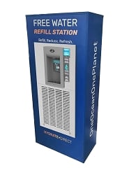 Hydrate Direct Refill Station Refrigerated Hands-free Sensor Bottle Filler with QUASAR UV Out
