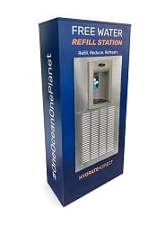 Hydrate Direct Refill Station Refrigerated Hands-free Sensor Bottle Filler