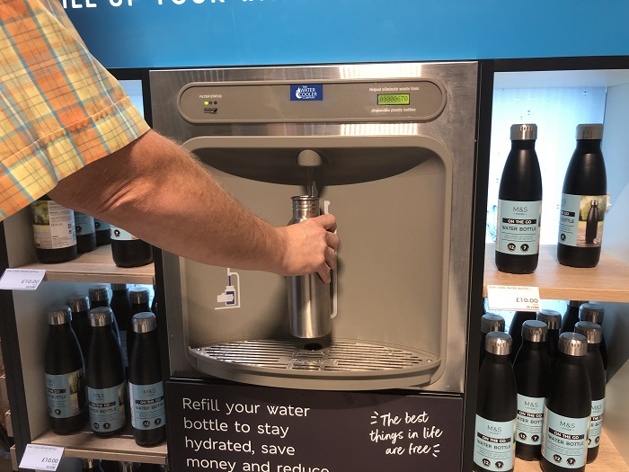 M&S water refill station