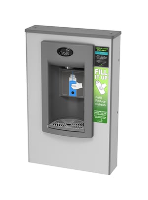 Oasis PWSMEBFY Aqua Pointe Surface Mount Non-Refrigerated Bottle Filler with Counter