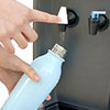 Large dispense area on The Core Water Cooler suitable for bottles