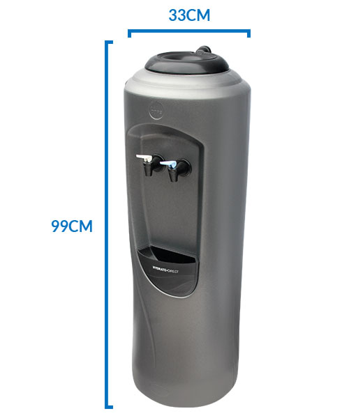 The Core Water Cooler dimensions (W 33cm x H 99cm)