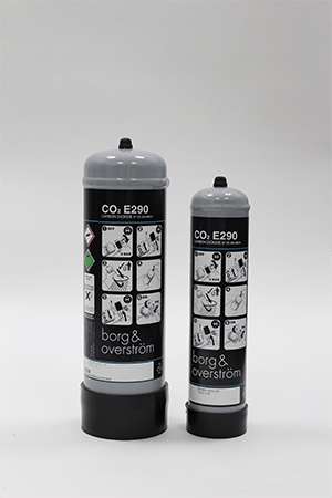 Borg CO2 E290 Cylinder 600g c/w stand Sparkling Refill for B3, B4, B5, U1 & U2